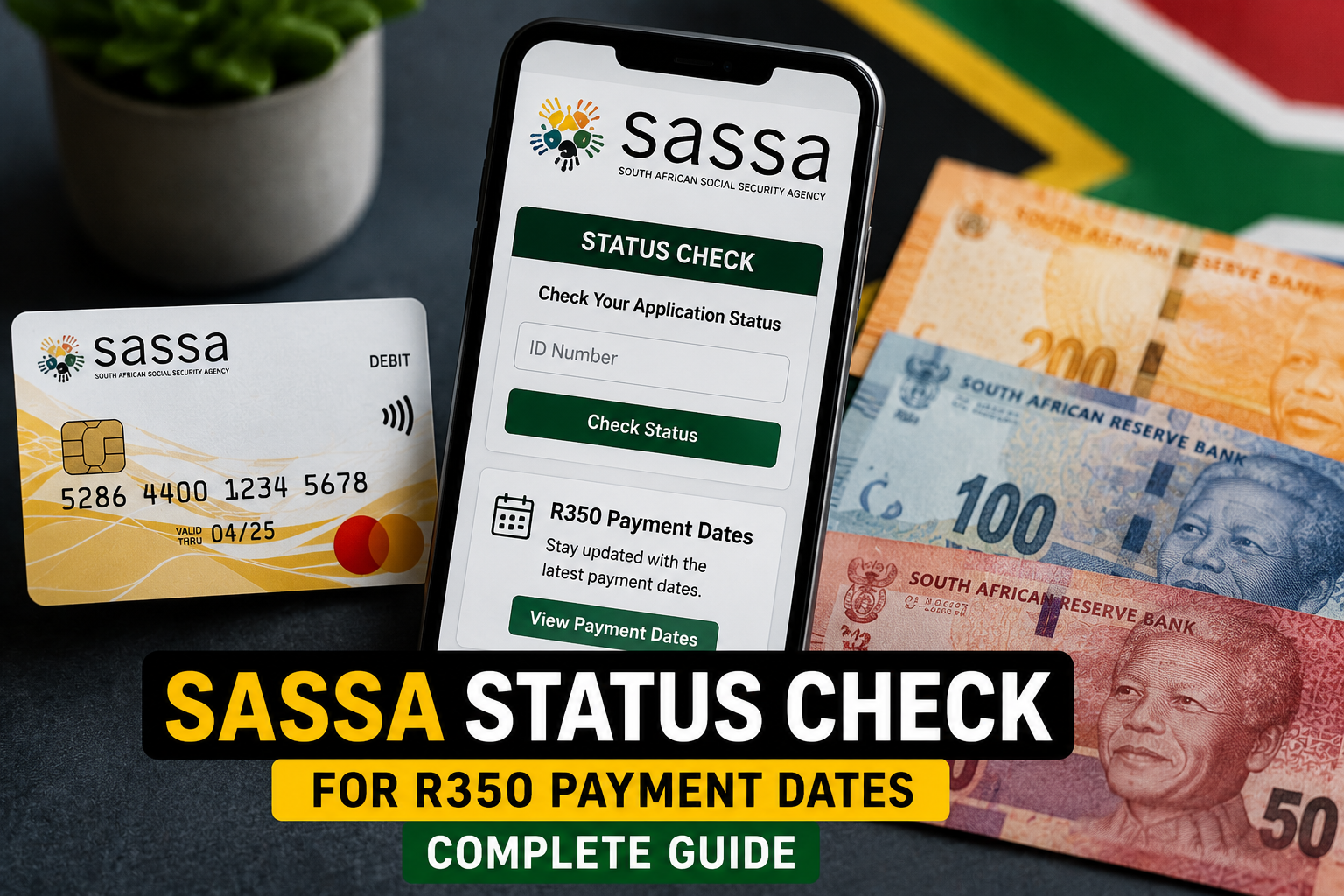 SASSA Status Check for R350 Payment Dates: Complete Guide
